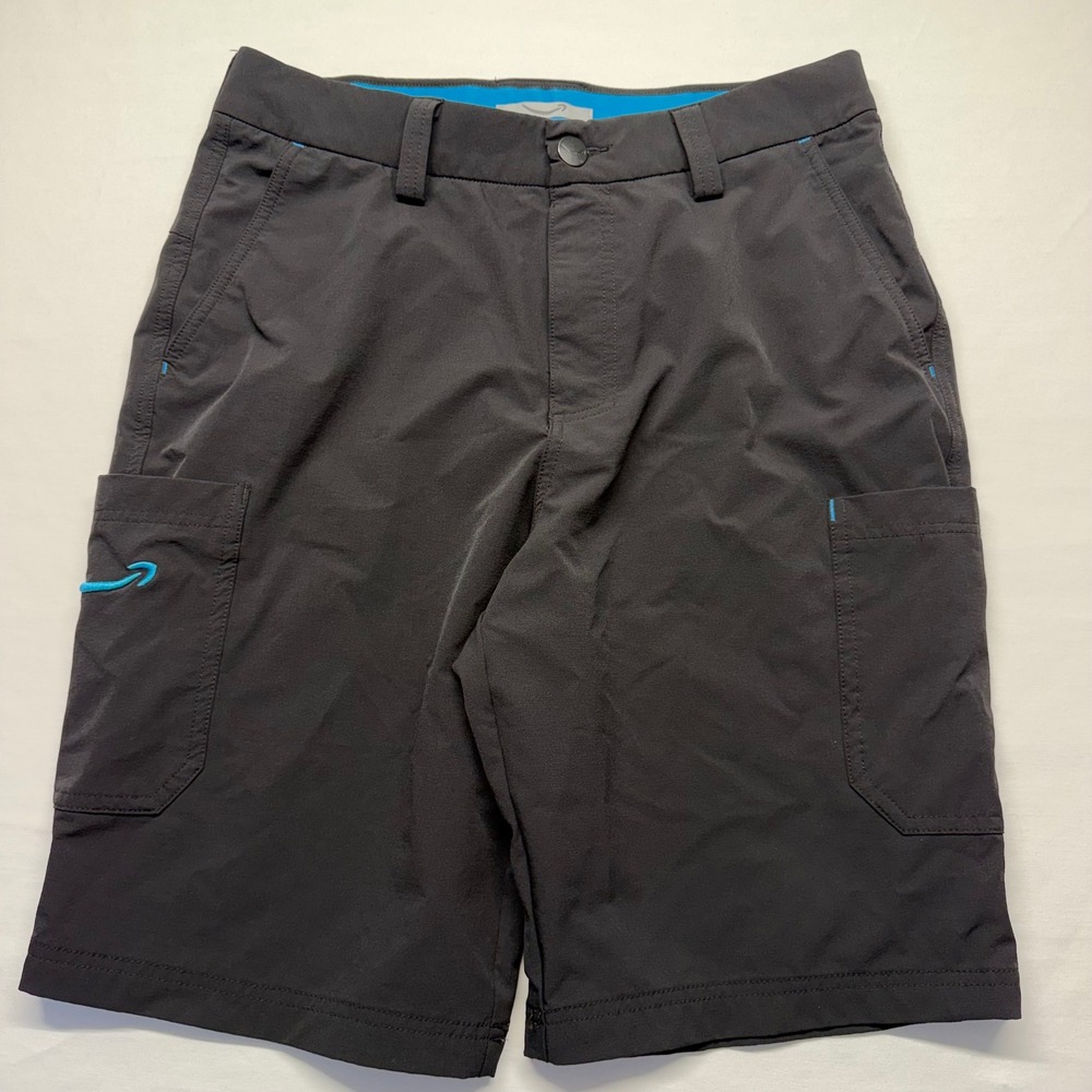 Amazon Black Utility Flat Front Cargo Uniform Workwear Shorts Men's M 11" Inseam